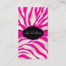 Zoek naar roze zebra visitekaartjes Retro