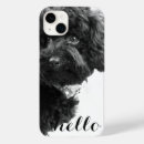 Zoek naar poedel telefoon hoesjes Zwart wit