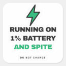Zoek naar batterij stickers Sarcastisch