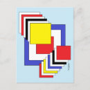 Zoek naar primaire kleuren briefkaarten Geometrisch