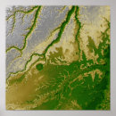 Zoek naar structuur posters Topografie