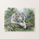 Zoek naar witte tijger puzzels Wilde dieren