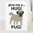 Zoek naar grappige pugs kaarten Puppy