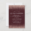 Zoek naar pink quinceanera uitnodigingen Roos gold