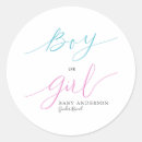 Zoek naar jongen meisje stickers Baby shower