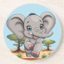 Zoek naar olifanten onderzetters Voor kinderen