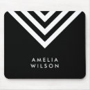 Zoek naar zwart wit chevron muismatten Patroon