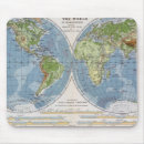 Zoek naar oude wereldkaarten muismatten Geografie