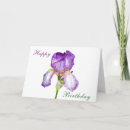 Zoek naar paarse iris kaarten uitnodigingen voor iedereen