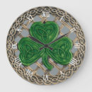 Zoek naar celtic knot klokken Shamrock