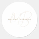 Zoek naar monogram ronde stickers Minimalistisch