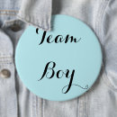 Zoek naar blauw baby shower buttons Verwacht