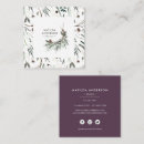 Zoek naar bladeren visitekaartjes Elegant