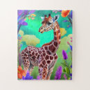 Zoek naar giraf puzzels Dier