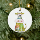 Zoek naar koe ornamenten Kerstmis