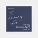Zoek naar marineblauwe servetten Typografie