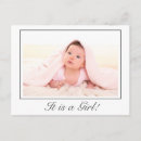 Zoek naar baby aankondiging briefkaarten Elegant