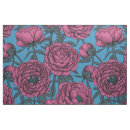Zoek naar vintage botanische bloemen stoffen Blauw