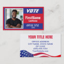 Zoek naar amerikaanse politiek visitekaartjes Campagne