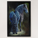 Zoek naar friesian horse puzzels Zwart