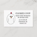 Zoek naar verse eieren visitekaartjes Kippen