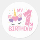 Zoek naar meisjes verjaardag stickers Eenhoorn