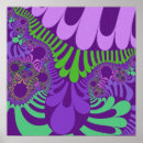 Zoek naar fractal patroon posters Paars