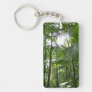 Zoek naar zonlicht sleutelhangers Bos