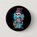 Zoek naar menselijk skelet buttons Halloween