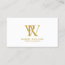 Zoek naar klassiek monogram visitekaartjes Goud