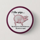 Zoek naar varkens buttons Grappig