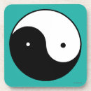 Zoek naar yin yang symbool onderzetters Chinees