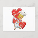 Zoek naar liefde koken briefkaarten Vintage