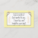 Zoek naar aanmoediging visitekaartjes Inspirerend