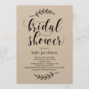 Zoek naar kraft bridal shower uitnodigingen Kalligrafie