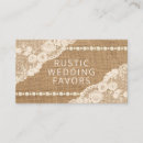 Zoek naar lace visitekaartjes Burlap