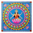 Zoek naar godin lakshmi kunst Lotus