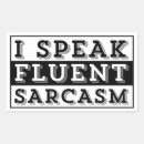 Zoek naar sarcasme stickers Typografie