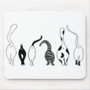 Zoek naar kat muismatten Zwart wit