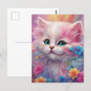 Zoek naar witte kat briefkaarten Schattige katten