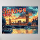 Zoek naar vintage londen posters Reis