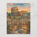 Zoek naar rome italië briefkaarten Illustratie