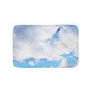 Zoek naar wolken badmatten Blauw en wit