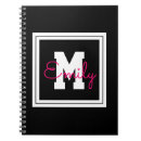 Zoek naar monogram notitieboeken Jouw namen toevoegen