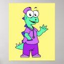 Zoek naar uitgestorven dieren posters Cartoon