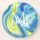 Zoek naar textuur onderzetters Blauw