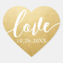 Zoek naar gouden folie stickers Hart