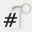 Zoek naar hashtag sleutelhangers Label