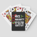 Zoek naar naughty speelkaarten Santa