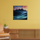 Zoek naar berglandschap posters Illustratie